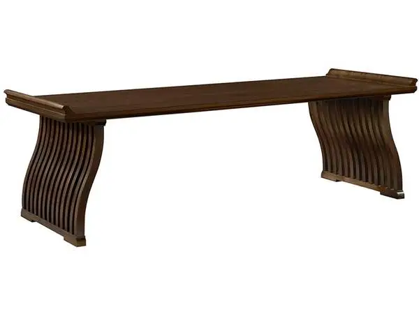 Hickory Chair Co. Art & Crafts/Mission-style Coffee Table w/Glass Top