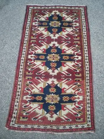 Hand woven decorative Turkish rug
