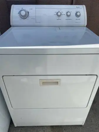 White whirlpool gas dryer