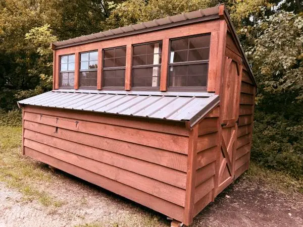 8x12 Amish-Made Chicken Coops with Feed Room – Insulated & Ready to Go