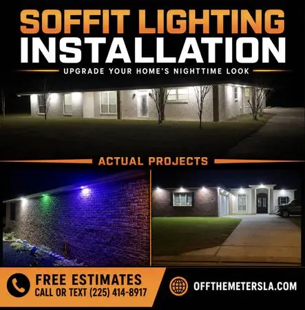 Soffit Lighting Installation – Upgrade Your Home’s Nighttime Look