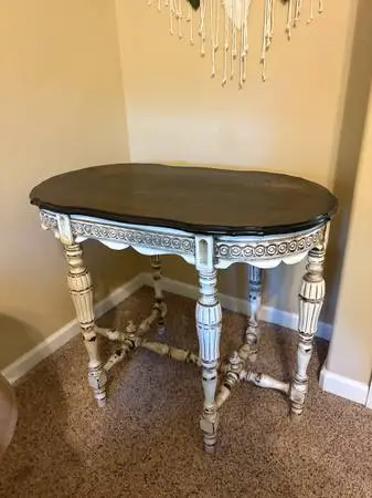 Antique Turtle Top Table