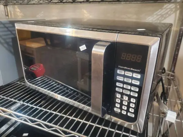 Small Hamilton Beach microwave