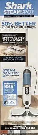 Steamer steam sanitizer floor cleaner mop