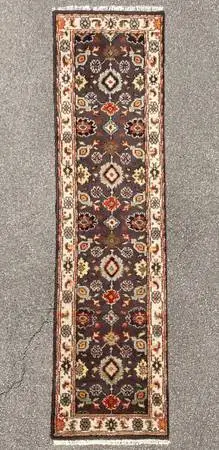 PESHAWAR HAND KNOTTED RUNNER, 2.7 x 10.0