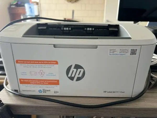 HP compact Laser jet printer M110we