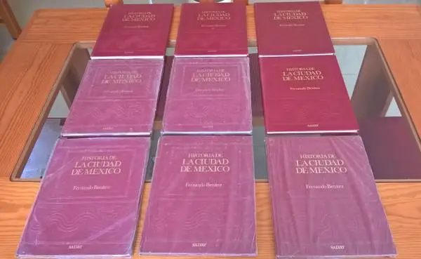 History of Mexico City, First Edition 9 volume encyclopedia in Spanish
