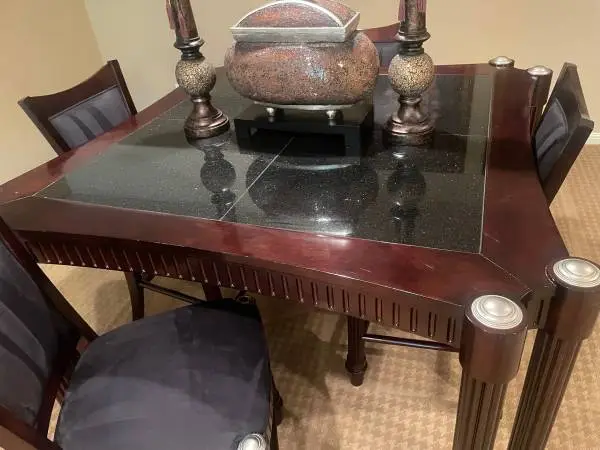 Table and 4 chairs