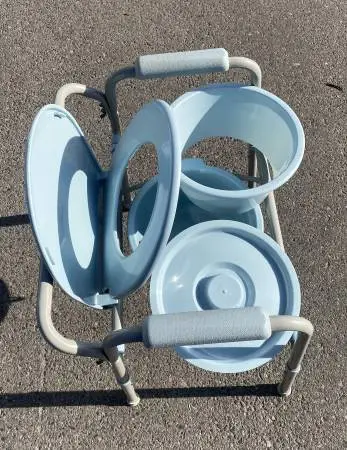 Commode with extra sleeve