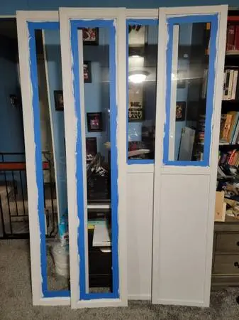 IKEA OXBERG Glass Doors for BILLY Bookcase (Set of 4) – Primed & Ready