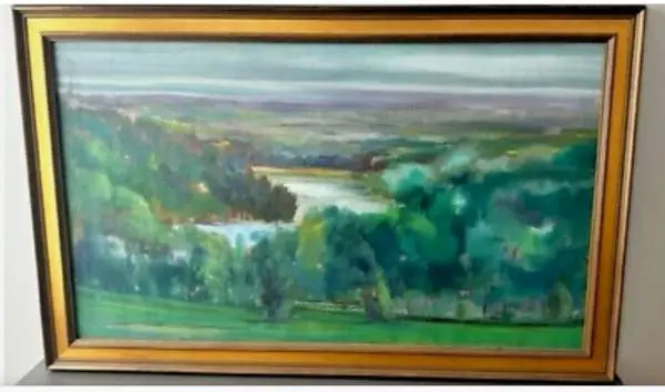 Hall Groat Sr. Oil Painting Green Lakes State Park Golf Course