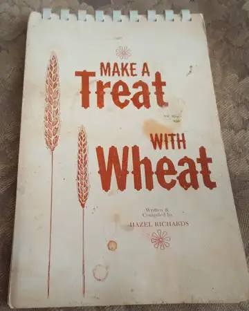 Vintage 1968 Cookbook Make a Treat with Wheat Richards Cottage Core