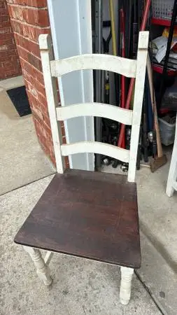 Six dining chairs