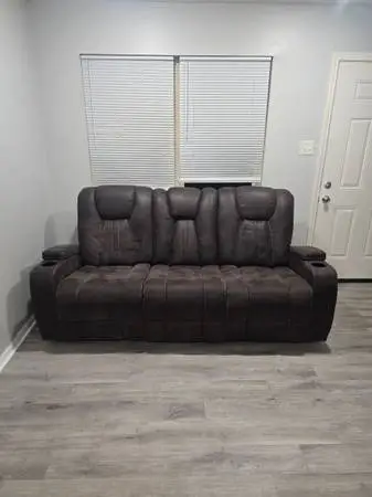 Couch and matching recliner two hundred dollars