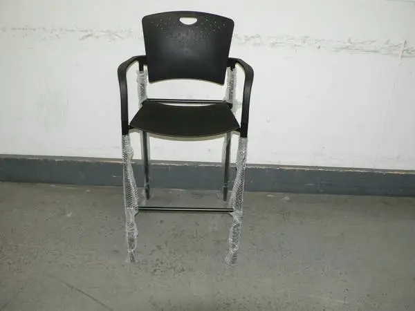 BALT Stacking Stool, Black, Metal Frame