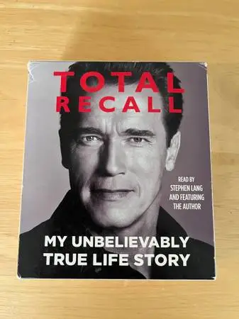 Total Recall My True Life Story by Arnold Schwarzenegger 20 CD Audiobook