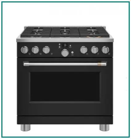 Café 36 Freestanding Dual Fuel True Convection Range Matte Black