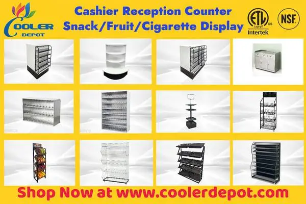Cashier Counter Retail Display Cigarette Display Supermarket Fixtures