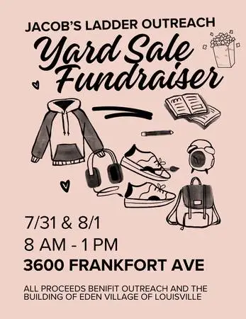2nd Annual Yard Sale benefiting Jacob’s Ladder Outreach