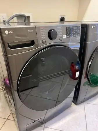 LG Smart Front-Load Washer & Electric Dryer Set (Black Steel)