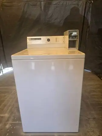 Maytag coin Slide Coin operated top load commercial washer