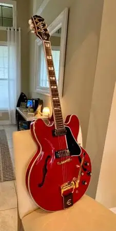 Epiphone Sheraton Cherry 150th Anniversary Guitar with Case