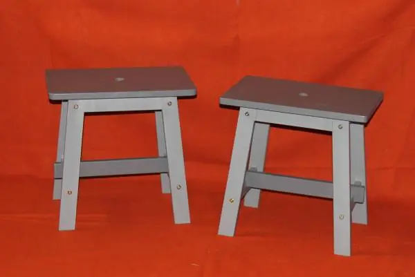 Two small tables - Grey finish