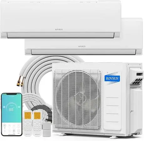 ROVSUN 20000 BTU Dual Zone WIFI Mini Split AC/Heating System