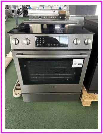 Bosch 800 Series 30″ Black Stainless Steel Slide In Electric Range