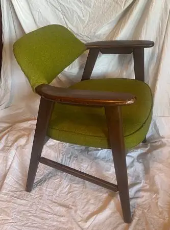 Vintage Mid Century Paoli Accent Chair Solid Wood