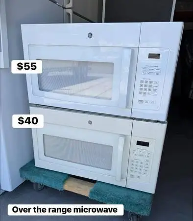 GE OVER THE RANGE MICROWAVE
