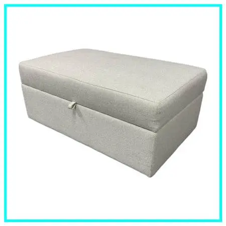 Crate & Barrel Lounge Classic Storage Ottoman + Tray
