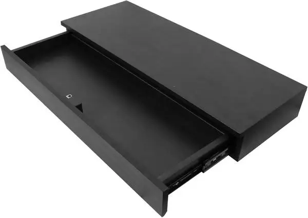 Hidden Storage RFID Lock Concealment Floating Shelf Wooden Night Stand