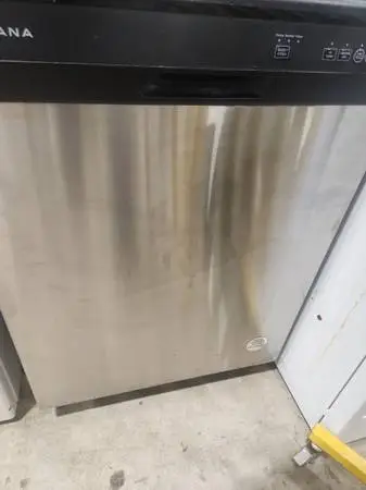 24 built-in dishwasher Amana stainless steel exterior