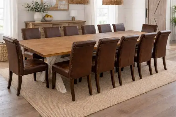 Custom Made Farmhouse Tables.