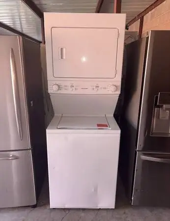 Stacked Frigidaire Washer And Electric Dryer