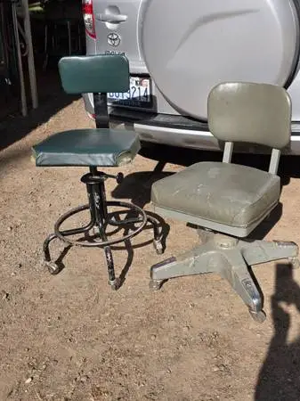 Industrial Shop Chairs - Both for $50 - Vintage