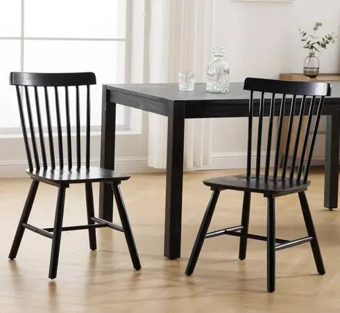 New in the Box- 2 Black Windsor Dining Chairs Price is for Both