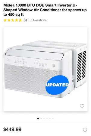 Like-New Window Air Conditioner Unit - $200 (OBO)
