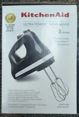 KitchenAid Ultra Power 3 Speed HAND MIXER New In Box