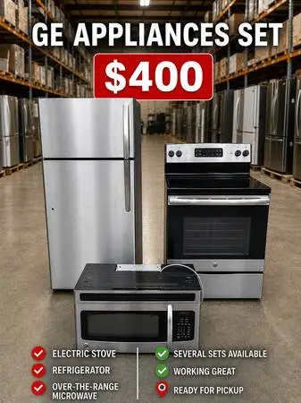 🔥 GE Kitchen Appliance Set – Only $400! 🔥