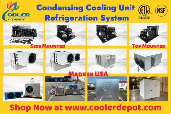 Walk in Cooler Freezer Condensing Unit Top Side Mounted Refrigeration