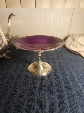 Antique Reed and Barton compote dish