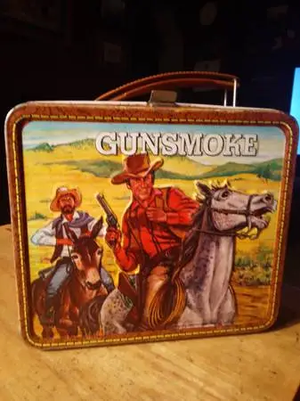 Vintage Gunsmoke Lunch Box no thermos. 1973