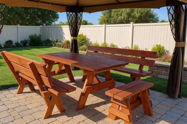 Custom Made Picnic Tables .