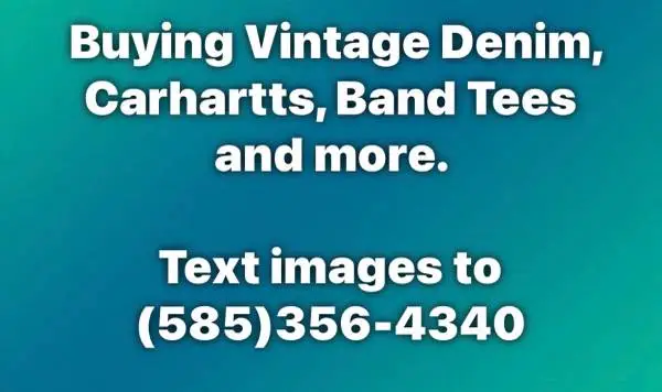 Buying Vintage Denim, Rock Shirts, Carhartts