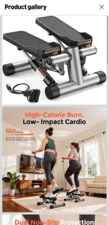 SPORTSROYALS Stair Stepper,Twist/Mini Stepper for Exercise at Home