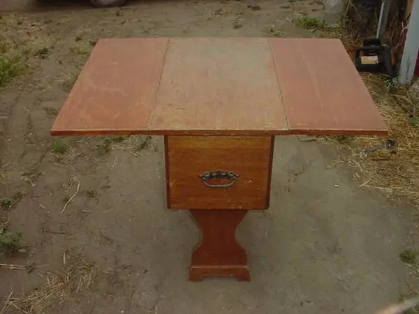 drop leaf table with 1 drawer
