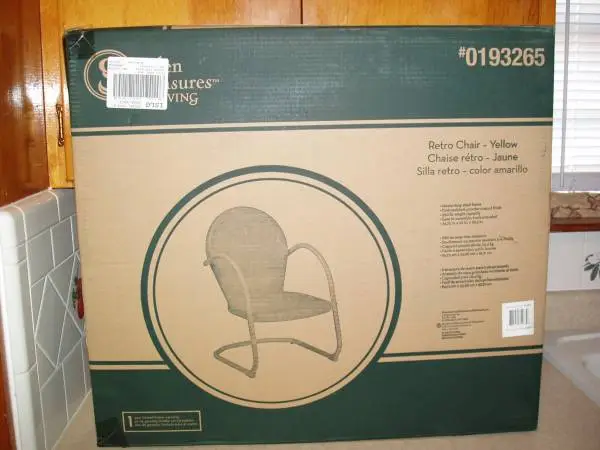 Patio Chair, Retro Metal