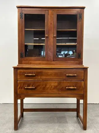 Vintage China Cabinet Display Hutch by Cushman Colonial Creations